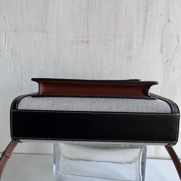 BURBERRY Horseferry Logo Canvas and Leather Pocket Bag - Picture 10 of 14